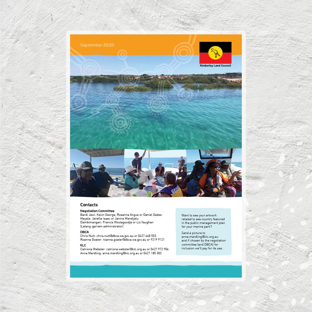 Kimberley Land Council BAMP newsletter design