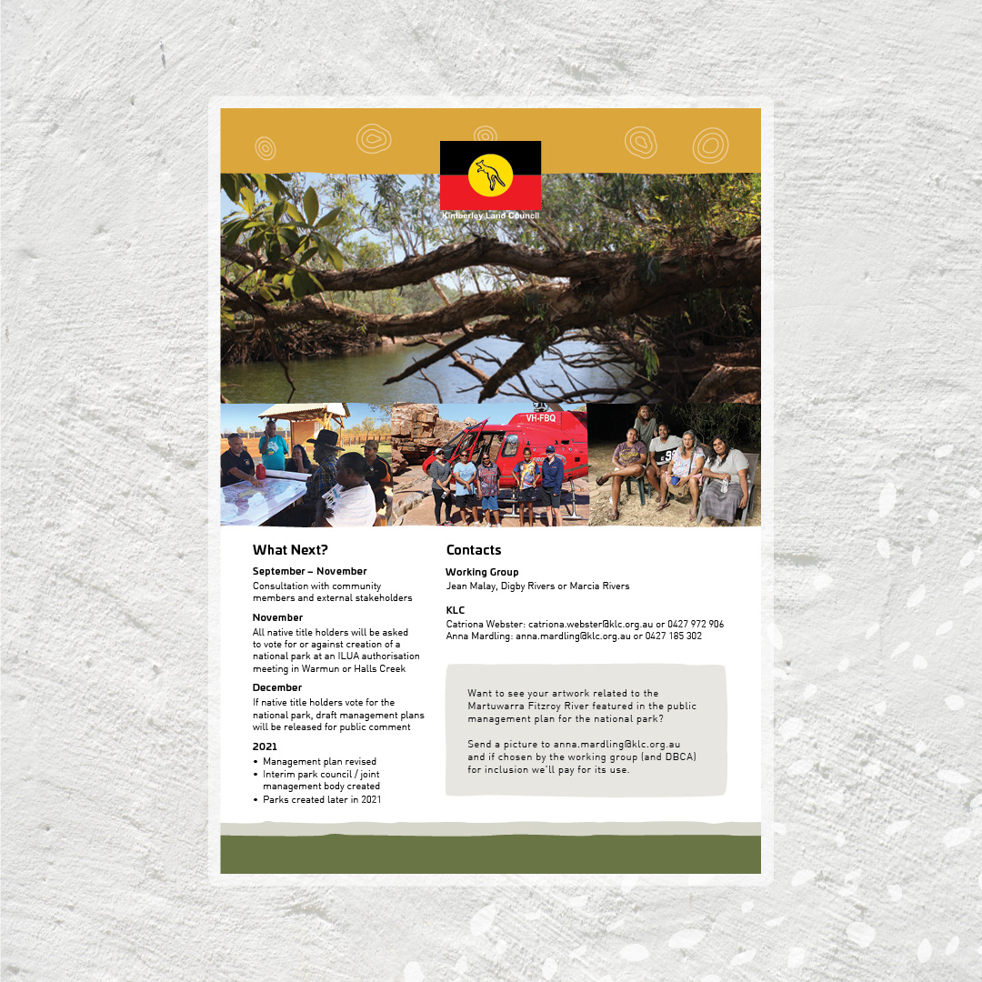 Kimberley Land Council YT newsletter design